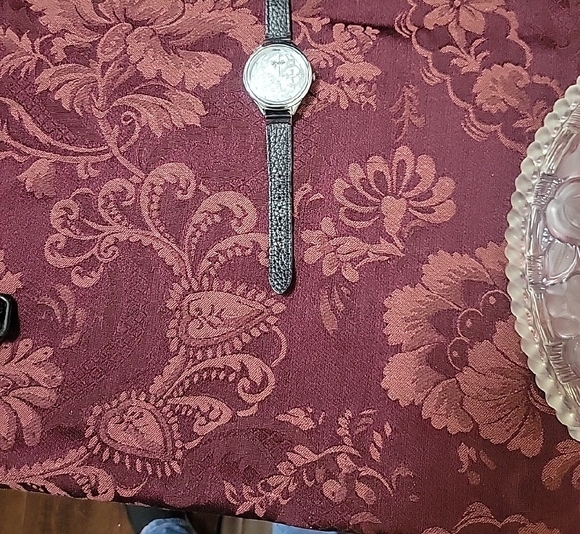 Brighton Silver Watch with Black Strap - Picture 2 of 4